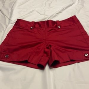 White House black market red dress shorts
